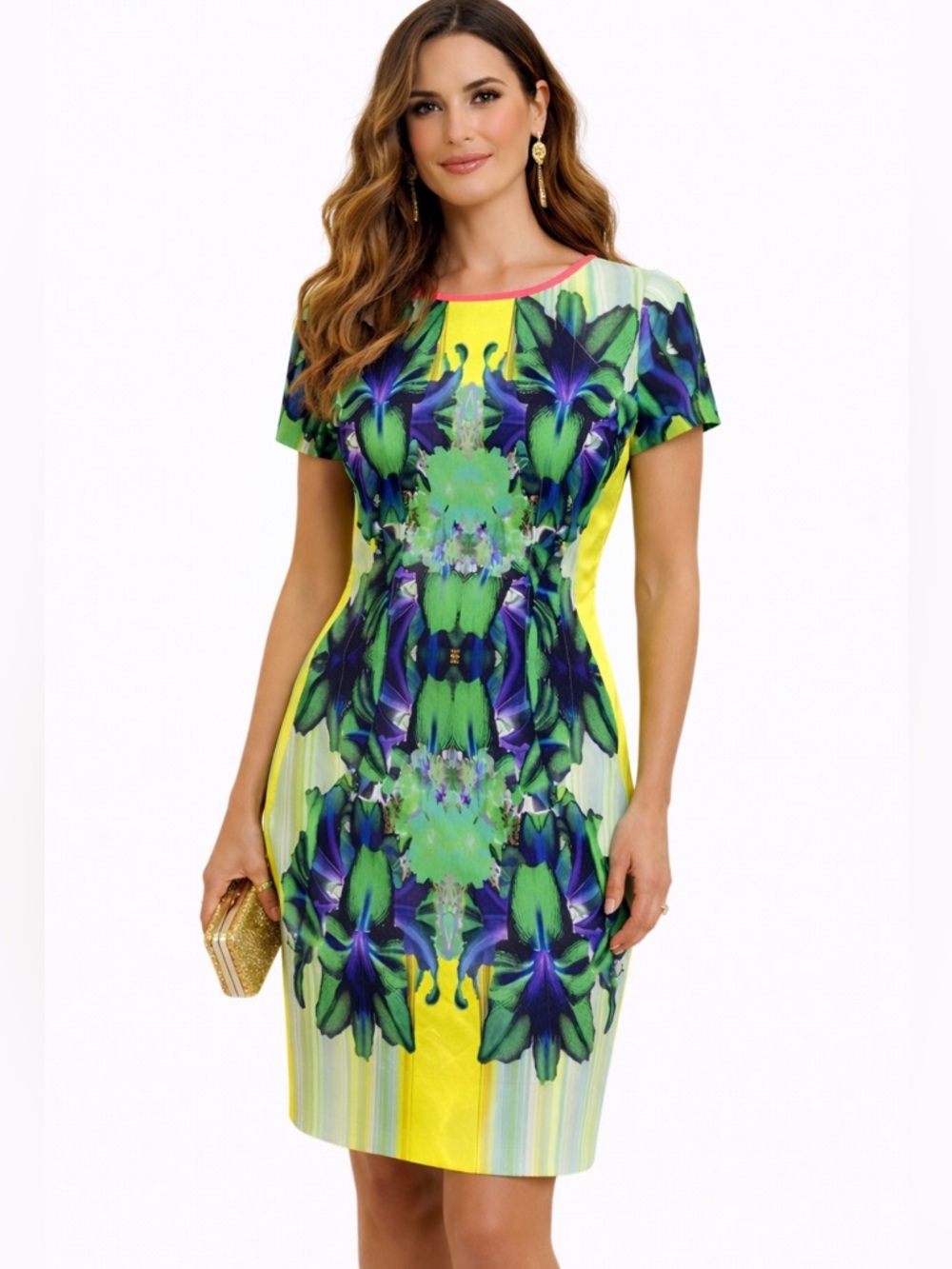 Elie Tahari Angie Printed Sheath Dress - size 2
